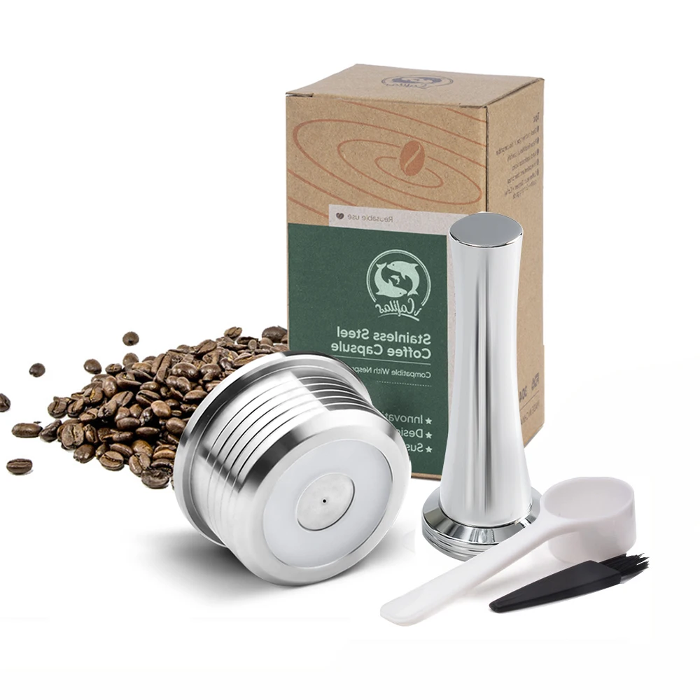 Wiederverwendbare Kapsel Pod Für Delta Q NDIQ7323 Kaffeemaschine Edelstahl Nachfüllbare Kaffee Filter Tasse Kaffee Zubehör