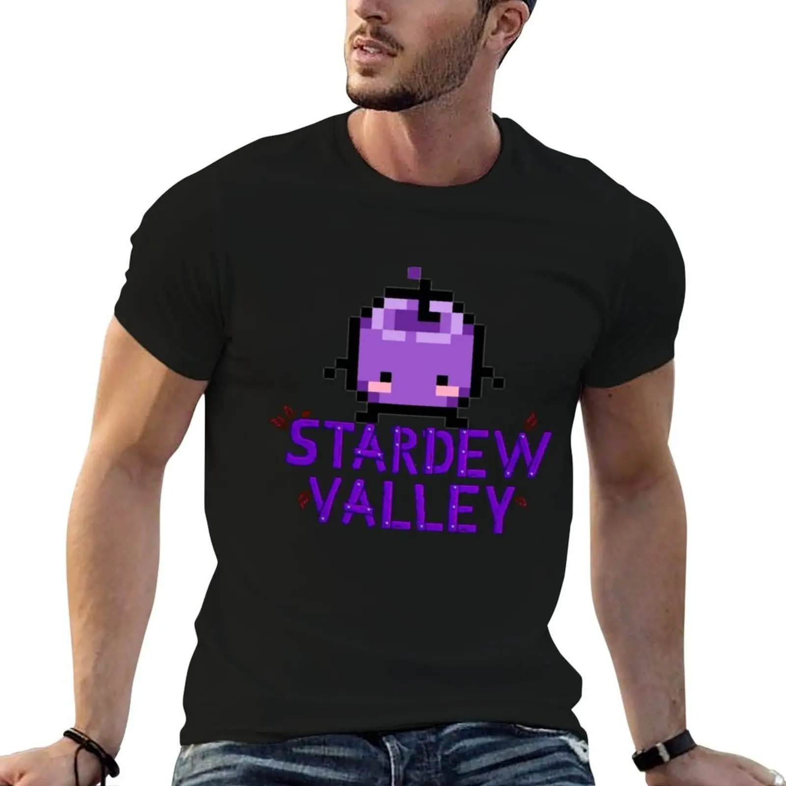 Purple Junimo Stardew Valley T-Shirt Plus Size Summer Casual T-Shirt