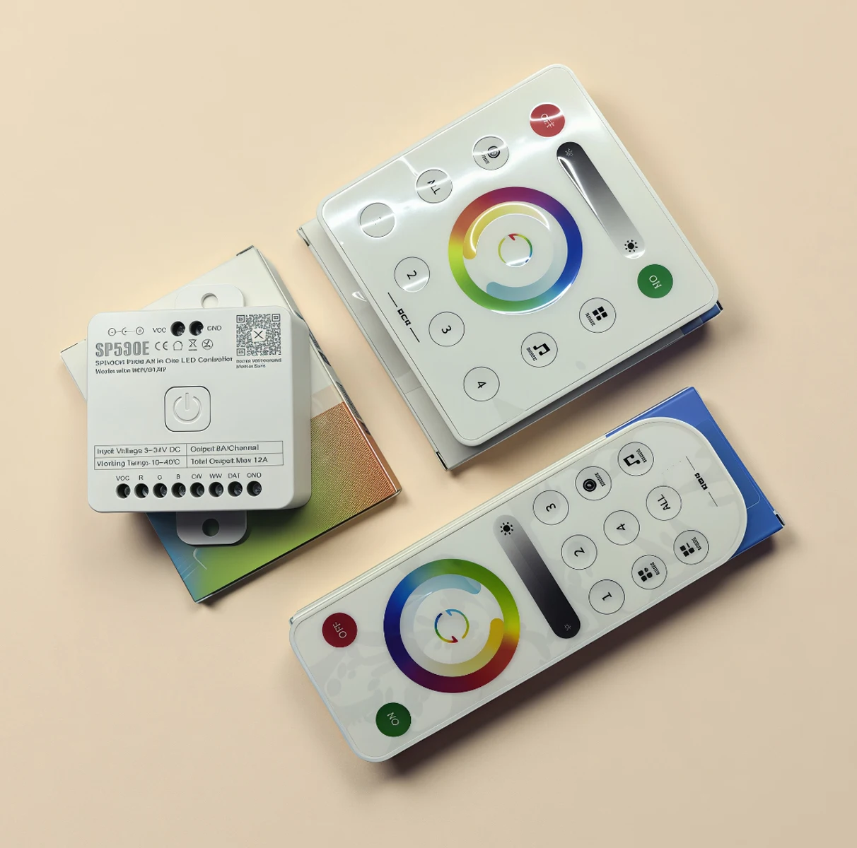 WiFi Bluetooth-compatible LED Controller SP530E RF APP Support SPI WS2811 WS2812B PWM CCT RGB RGBW RGBCCT SPI IC Chip Light Str