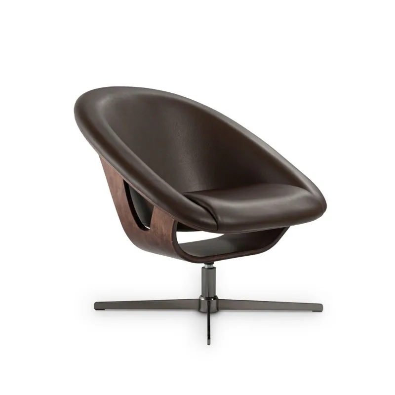 Creative light luxury villa model room living room household Italian fashion rotating sofa chair