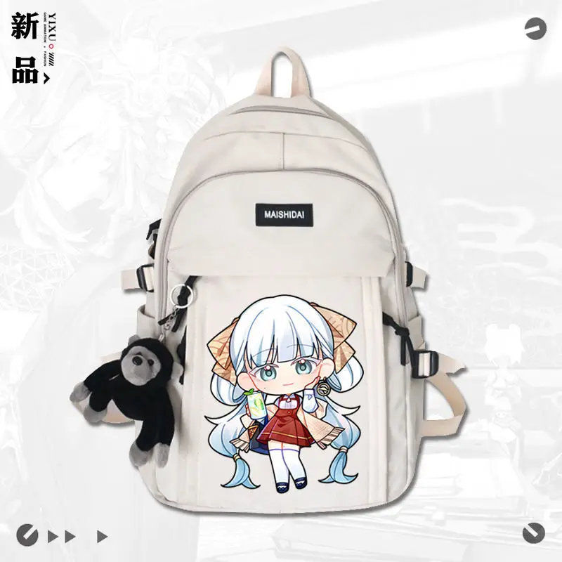 Mingchao Long Li Jinxi Q Version Cartoon Character Game Peripheral Student Simple Unisex Double Shoulder Backpack TT Anime