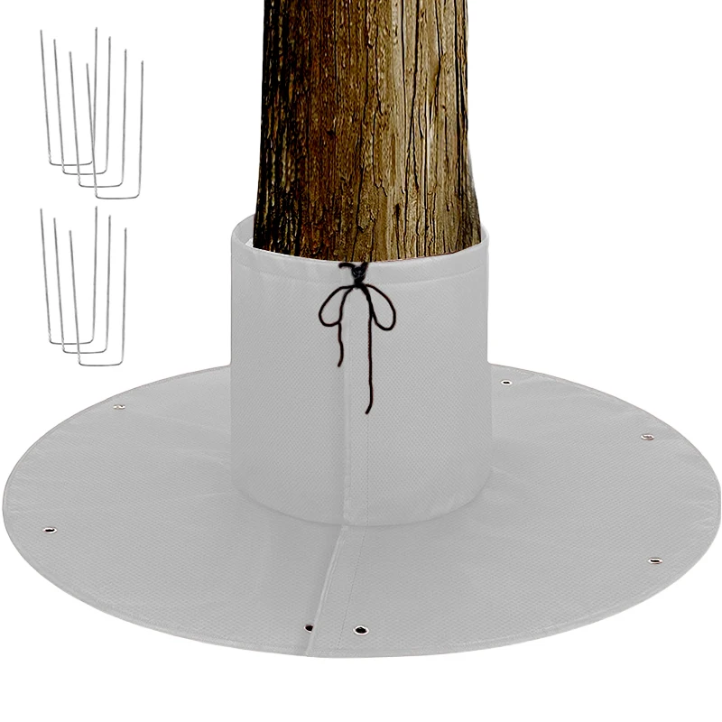 غطاء حماية جذور النباتات الشتوية في الهواء الطلق، غطاء حماية جذور شجرة النخيل مع رباط أظافر أرضي، قابل لإعادة الاستخدام