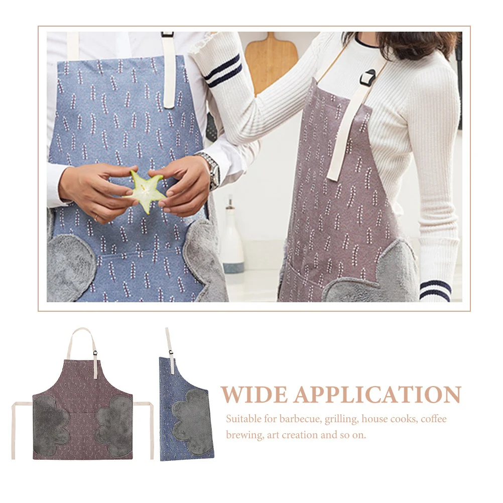 

2pcs Waterproof Oil-Proof Apron Premium Multi-Purpose Cooking Baking Gardening Aprons For Home Kitchen Cafe Household