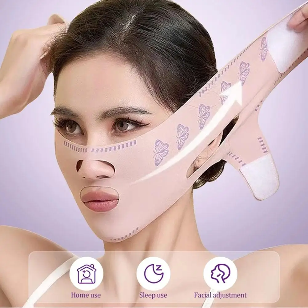 Bandage amincissant pour le visage pour femme, ligne en V, élastique, ruisseau, joue, ceinture de levage, anti-déformable, sangle qualifiée ale, outil de soin du visage