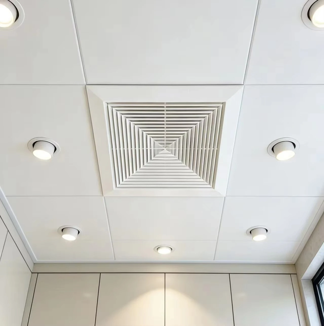 Industrial ceiling exhaust fan 8-inch axial flow energy-saving HVLS powerful ventilation fan, copper wire motor, ball bearing