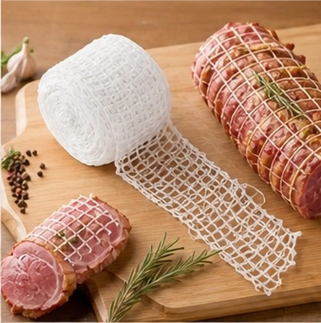 Meat Netting Roll High-Strength Polyester Cooking Net for Sausage Making Roast Netting Spider Web Decoration Food
