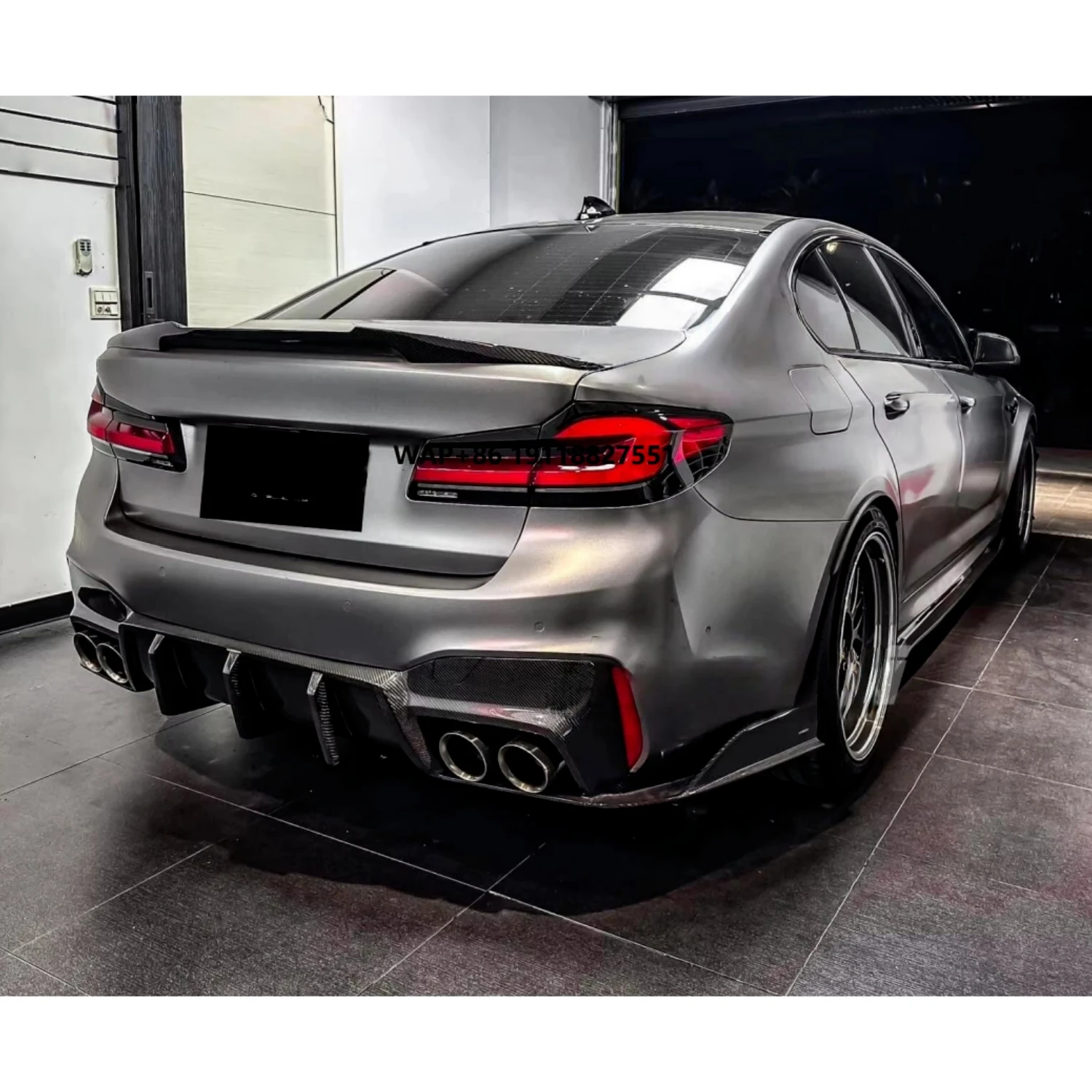 

For M5 F90 AE Style Real Carbon Fiber Diffuser