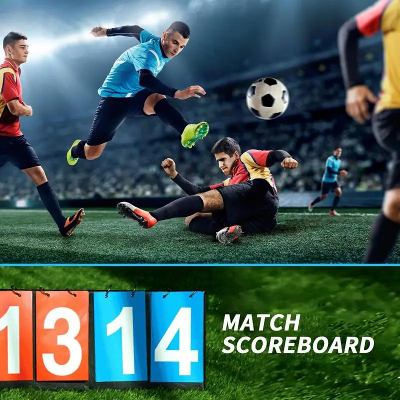 Volleyball Scoreboard Live Scoreboard Score Flipper Multi-function Four Digits For School Tournament Table Tennis Soccer