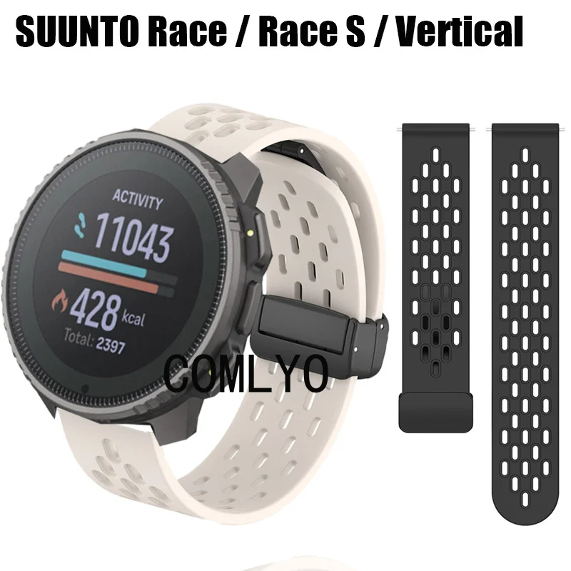 For SUUNTO Race / Race S / Vertical Watch Strap Wristband Silicone Sports Soft Women Men Band