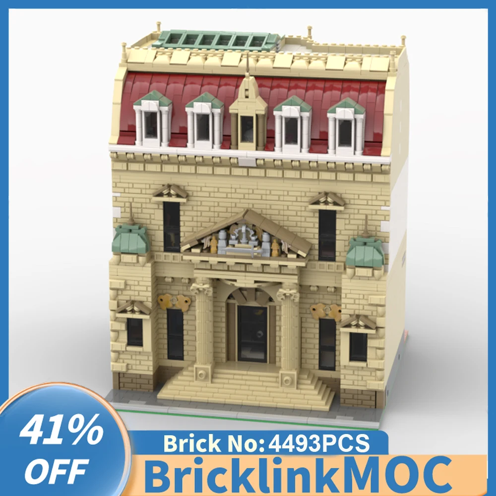 

NEW 4493PCS City Hot Selling Street View Moc Modular Court House Building DIY creative ideas Children Toy birthday Gift Blocks