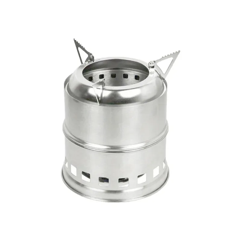 

Outdoor Portable Wood Burning Stove Mini Lightweight Stainless Steel Stove Picnic Barbecue Stove Outdoor Cooking Picnic Tools
