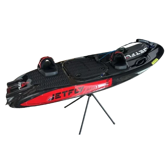 JetFly 09GT, motor de fibra de carbono de grado atlético, chorro de agua a gasolina, Surf, arranque eléctrico, tablas de Surf, aleta, aguas del océano