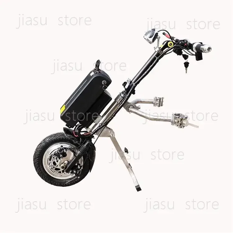 Wheelchair Front Electric Drive Head, Lithium Battery Traction  Lightweight Manual Ordinary Sports Connector for Disabled People