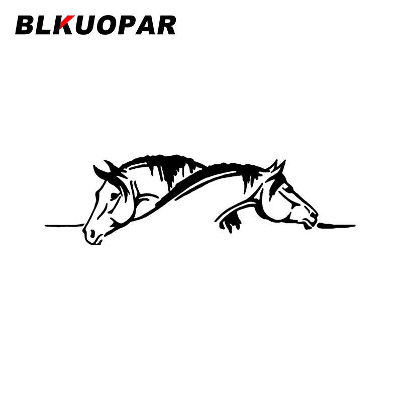 BLKUOPAR, наклейки на автомобиль «обнимающие лошади», креативная графическая наклейка, солнцезащитные товары, предметы для серфинга