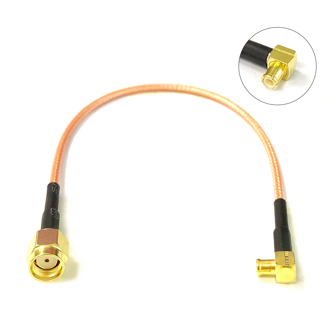 

New Modem Coaxial Cable RP-SMA Plug Inner Hole To MCX Male Right Angle Connector RG316 Pigtail Adapter 15CM 6inch/30CM/50CM