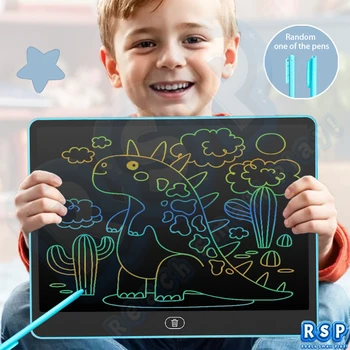 13/16 Inch LCD Drawing Tablet Writing Board Color Doodle Counting Practice Chalkboard Educ