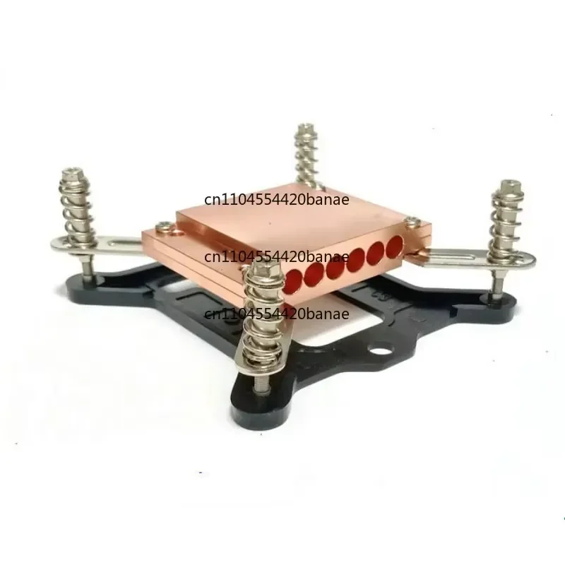 for 6mm Heat Pipe Copper Block Platen with 6 Holes High Thermal Conductivity Cooling Base for DIY PC CPU GPU Radiator