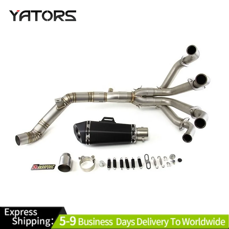 

For Kawasaki Z900 2017-2025 Full Exhaust System Header Pipe 51mm Muffler Escape Exhausts Pipes