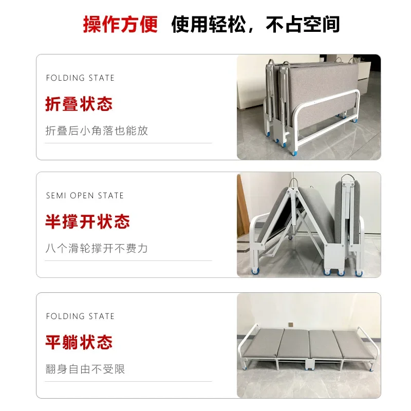 Lunch break folding bed single home double office nap multi-function drawer invisible bed hidden