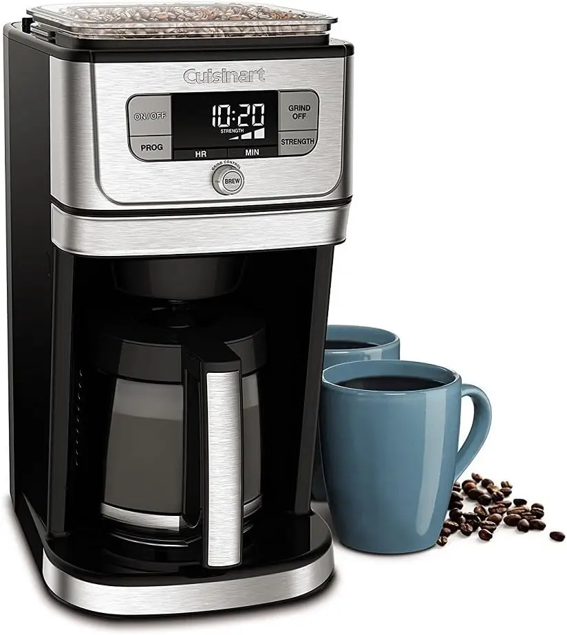 Fully Automatic Burr Grind & Brew, 12-Cup Glass, Silver