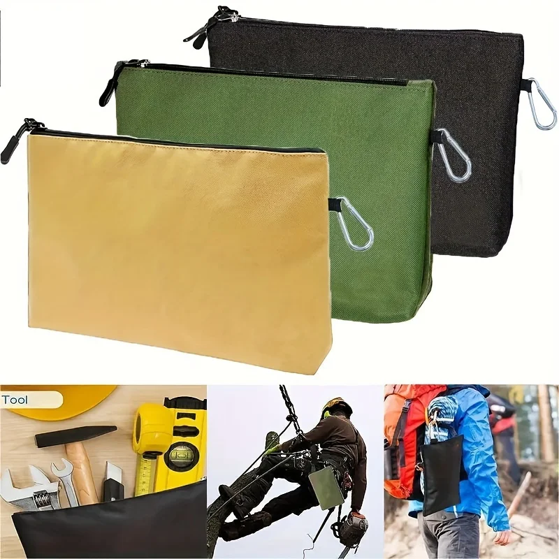 

Compact Canvas Tool Pouch - For Office, School & Outdoor Storage