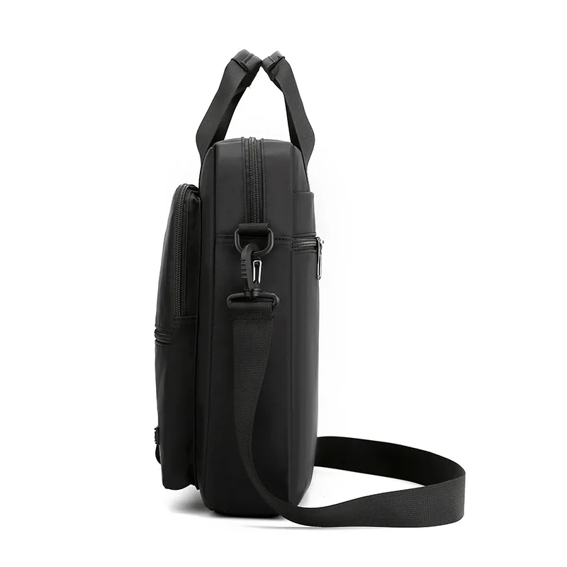 Imagem -02 - Bolsa Mensageiro de Ombro Masculina Grande Capacidade 13 Espaços Bolsa para Computador Portátil Pasta à Prova Dágua Pano Oxford Bolsa Crossbody