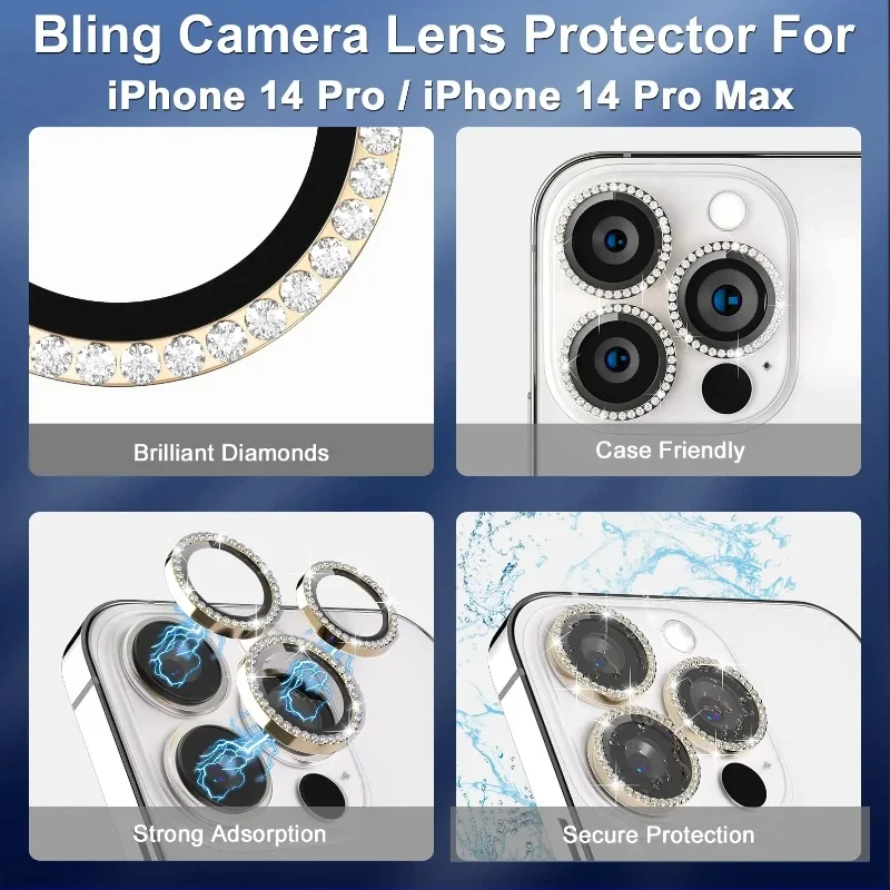 2-3 قطعة غطاء كامل عدسة الكاميرا حامي آيفون 16 برو ماكس الزجاج المقسى آيفون 15 زائد 14 برو ماكس كاميرات حامي