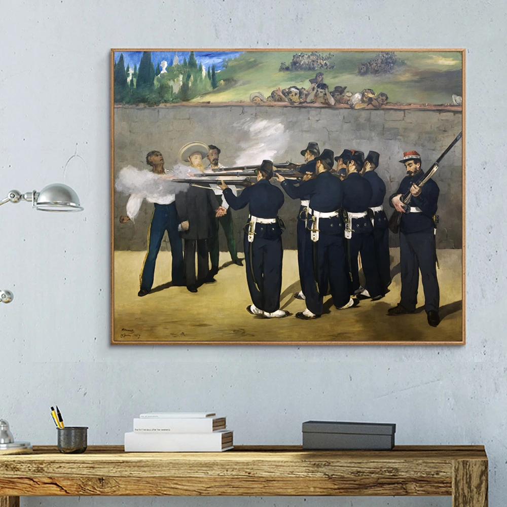 كلود موريس مانيت تنفيذ لوحة قماش ماكسيميليان ديكور جداري فني ، ملصق مطبوع Claude III