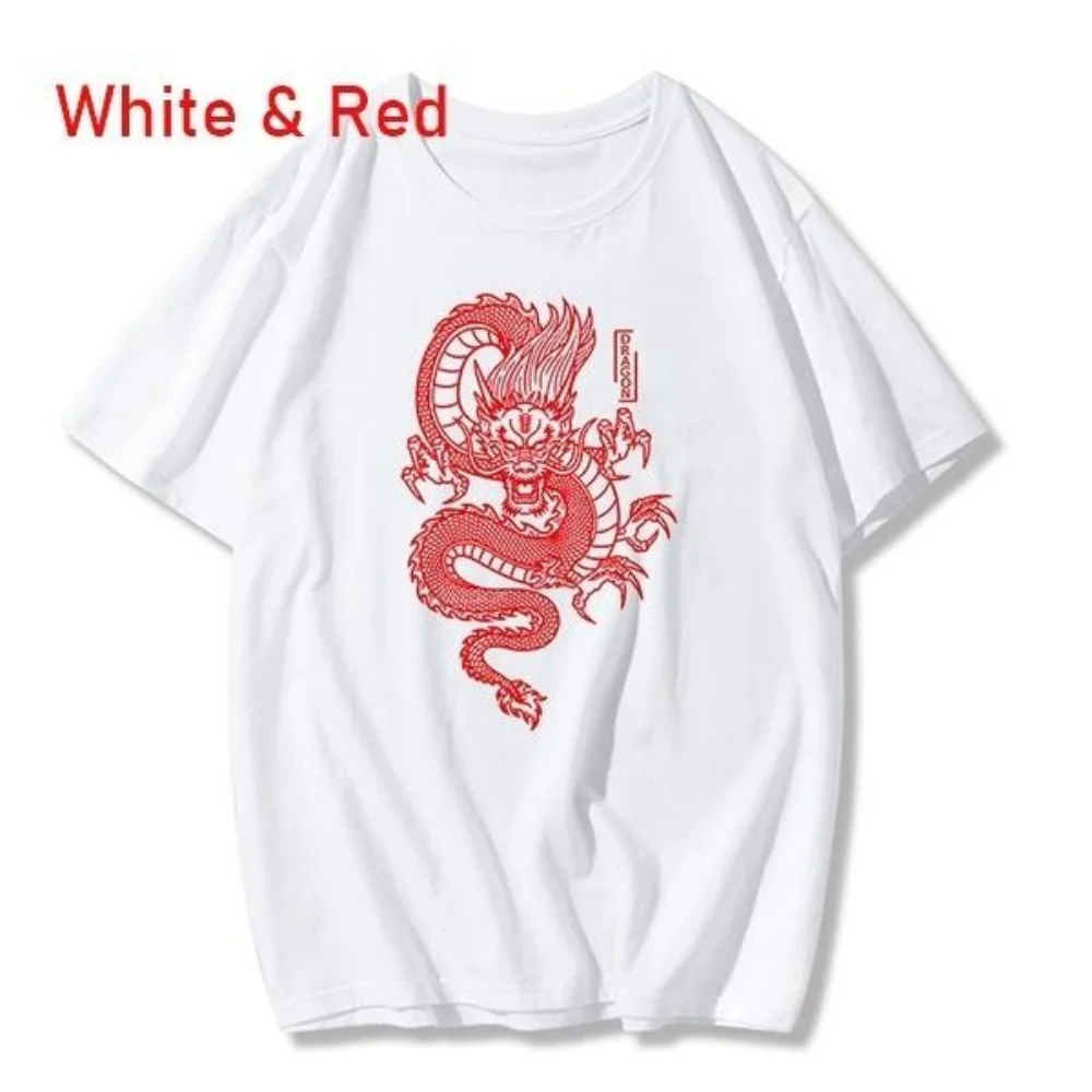 ملابس كورية لطيفة على الطراز القوطي التنين الشرير للجنسين بأكمام قصيرة هيب هوب عتيقة مطبوعة بار هاراجوكو للجنسين
