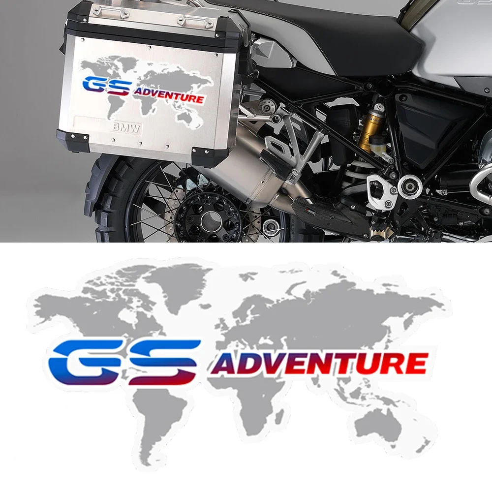 For BMW R1200gs F850gs F800gs R1250gs F750gs R 1200 1250 850 750 GS GSA Rallye Adventure Luggage Aluminium Stickers Trunk Cases