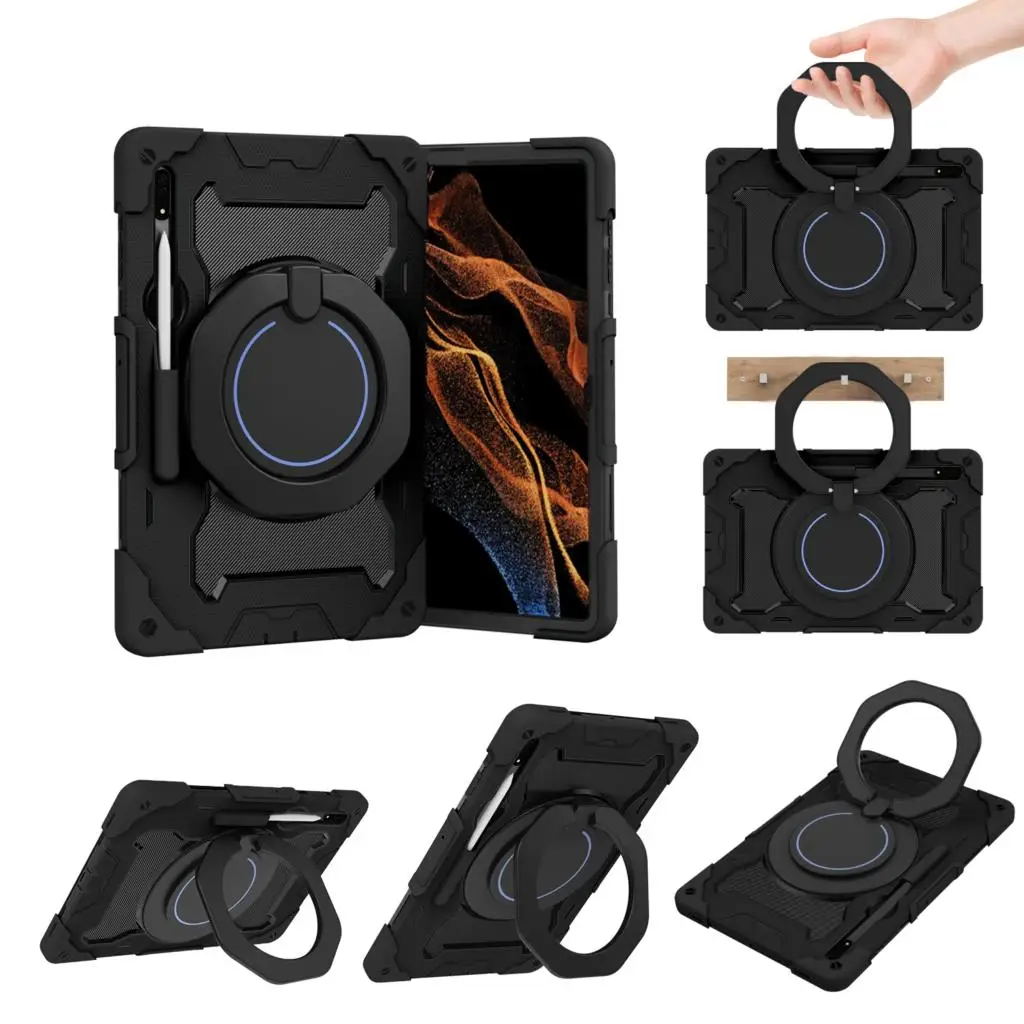 

Shockproof Case For Samsung Galaxy Tab S8 Ultra 14.6" Tablet Stand Cover For Galaxy Tab S8 Ultra 14.6" Case Funda