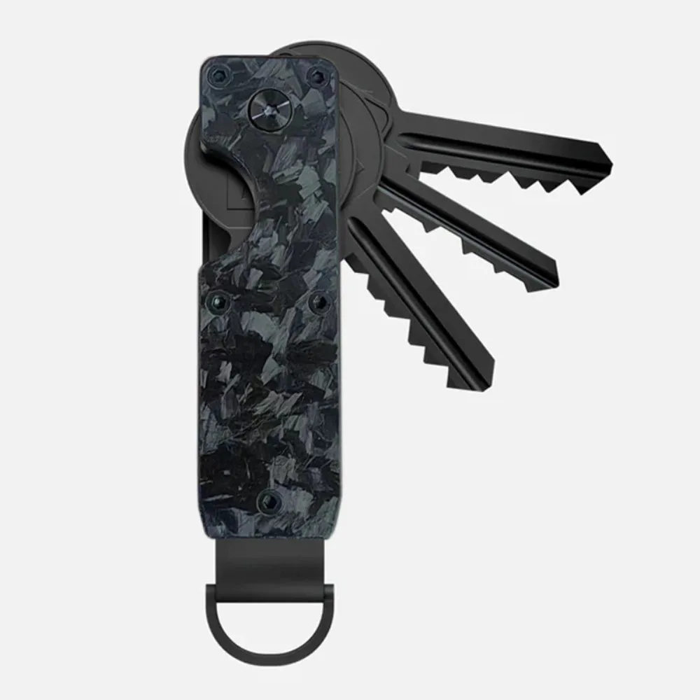 Innovative Metal Key Organizer Holds 2-6 Keys Minimalist Key Case Holder with Screwdriver Keys Bag for Keys Less Than 6.2cm
