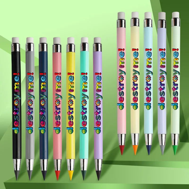 

12pcs Creative Virus Series Eternal Pencils Eliminate Viruses Theme Colored Eternal Pencils Without sharpening