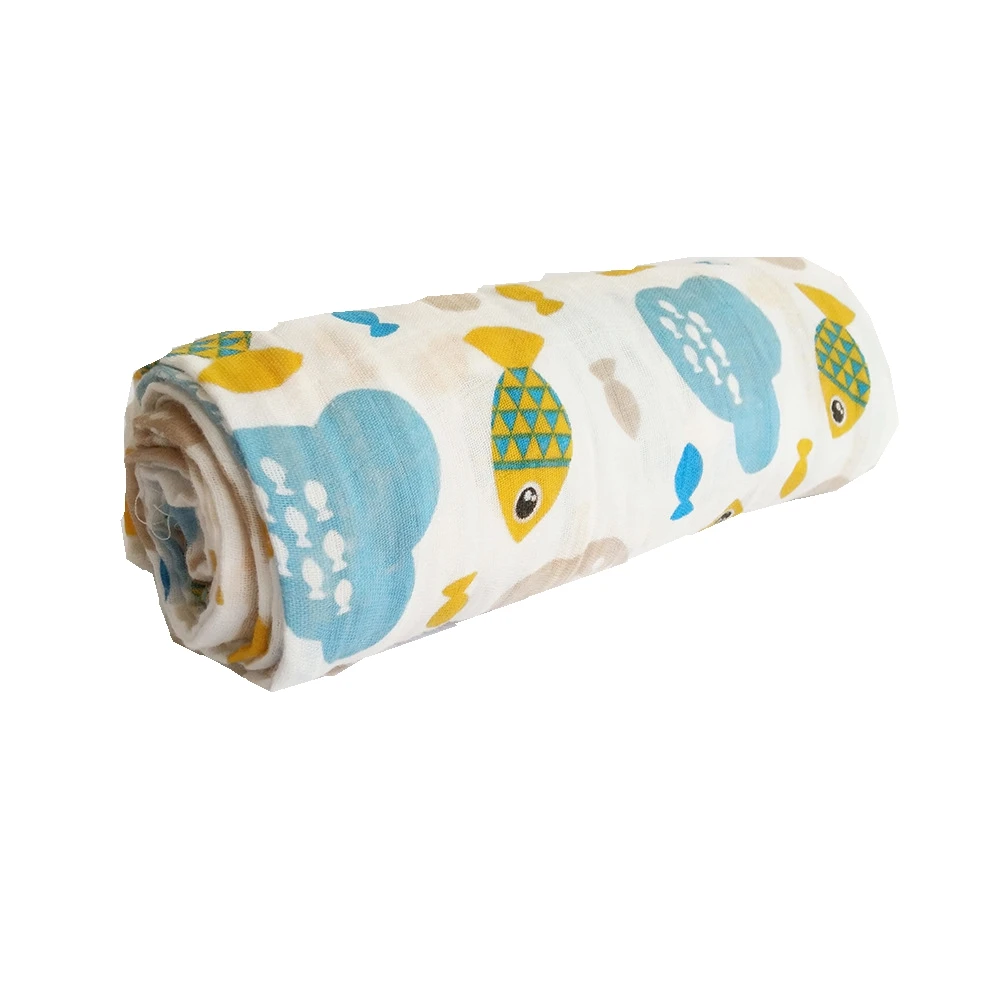 أربع طبقات 140*100 سنتيمتر 100% القطن الطفل بطانية موسلين تنفس التقميط تلقي بطانية لحديثي الولادة ، مثالية #1