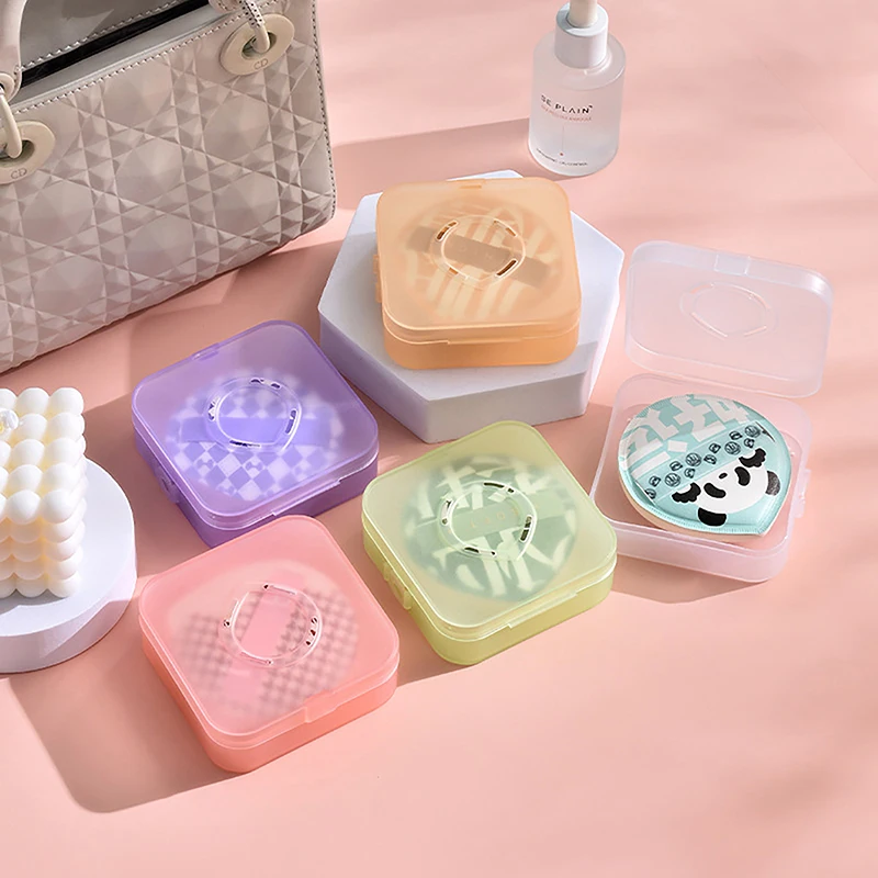 1pcs Empty Air Cushion Puff Box Portable Cosmetic Makeup Case Container With Powder Sponge For BB Cream Foundation