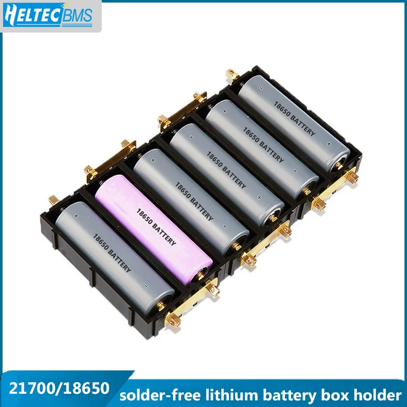 Splicable battery slot /21700/18650 battery case/solder-free lithium battery box holder electronic high-current copper pillar