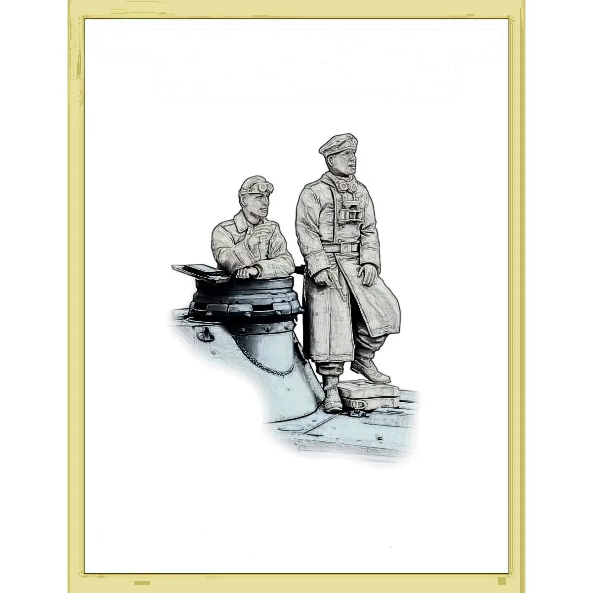 Kit de figurines en résine non peintes, équipage de char allemand de la seconde guerre mondiale, GK non assemblé et non peint, 1/35