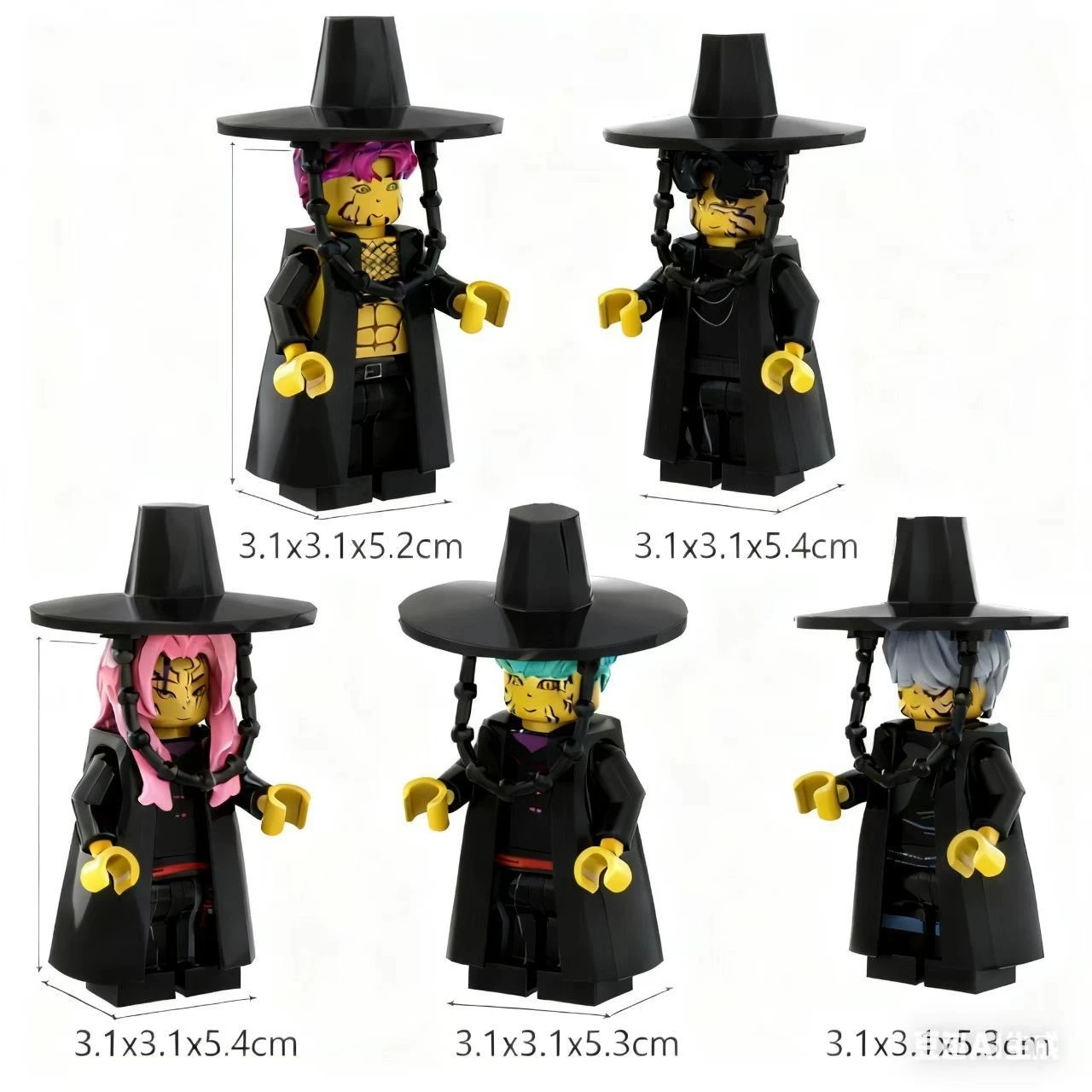 New Doll Toy Kpop Demon Hunters Boy Band Girl Group Action Figure Assembly Model Band Combination Doll DIY Children's Party Toy