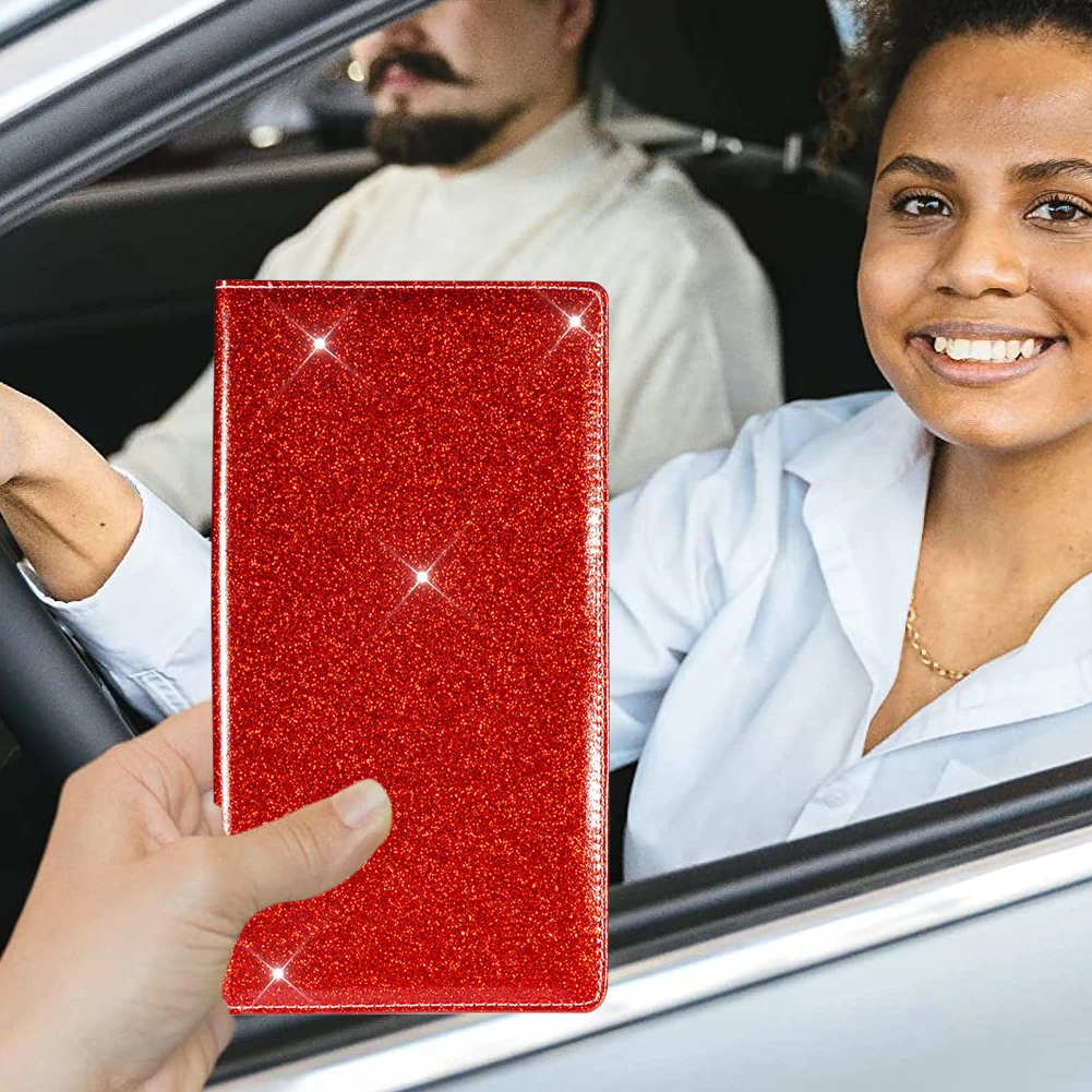 Car Registration Insurance Holder Driving License Cover Leather Auto Documents Drivers License Storage Bag Credit Card Holder