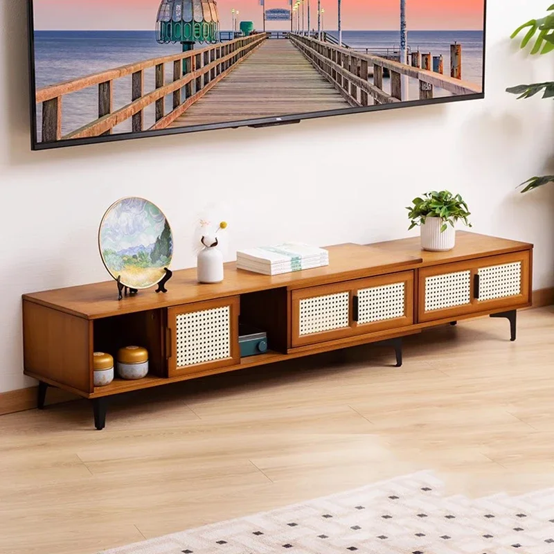 Living Room Monitor Tv Stands Mid Century Cabinets Modern Display Luxury Salon Floor Tv Table Coffee Muebles Home Furniture