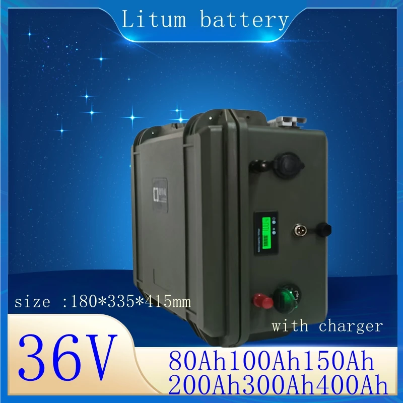 

lithium ion battery pack 36V 40Ah 50Ah 80Ah 100Ah 200Ah 300Ah 400Ah for 4000W 2000w tricycle scooter boat Solar energy EV