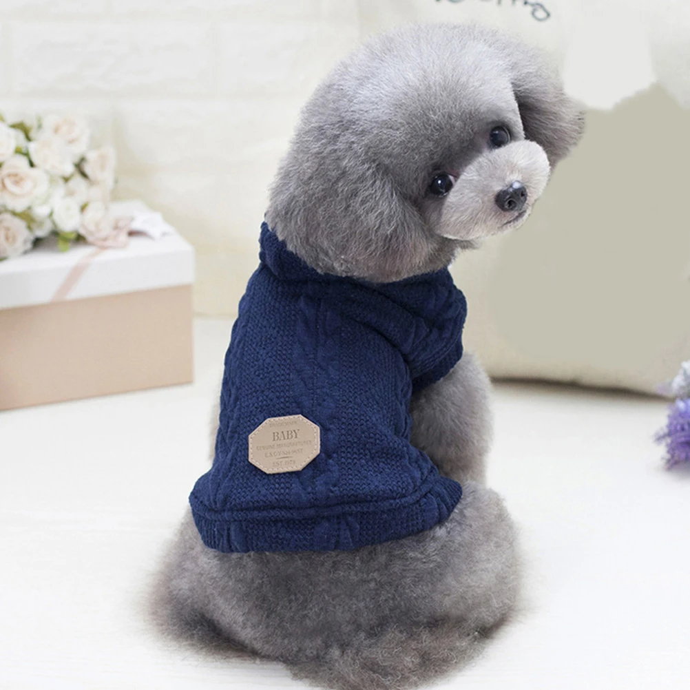 

Ugly Holiday Pet Sweater For Dogs Double Layer Winter Costume ry Puppy Clothing Warm Party Themed Pullover Dog Clothes Front