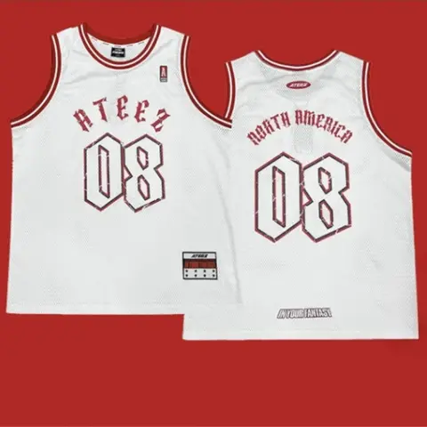 2025 ATEEZ 월드 투어 in Your Fantasy 탱크탑 남성 여성 농구 유니폼 여름 루즈 스포츠 O넥 베스트 탑