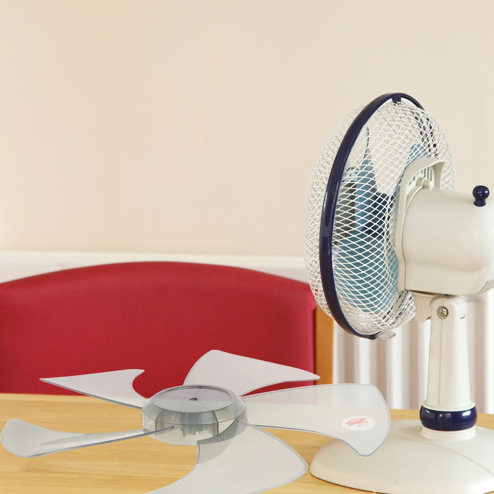 

5 Leaves Standing Fan Blade Electric Fan Leaves Replacement Plastic for Floor Table Pedestal Indoor Use Heavy Duty Wear