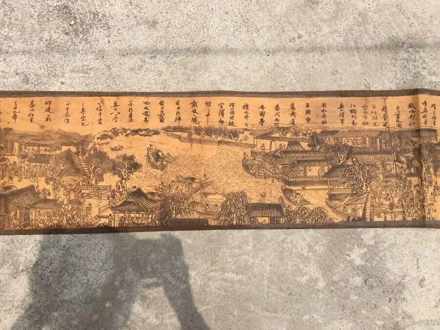 Chinese Old Calligraphy Painting Scroll 