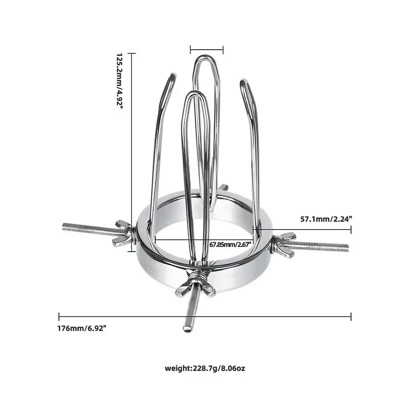 Jouet Sexuel BDSM en Acier Inoxydable pour Adulte, Ensemble d'Extenseurs Vaginaux, Bouchon de Fisting Anal, Tunnel Creux