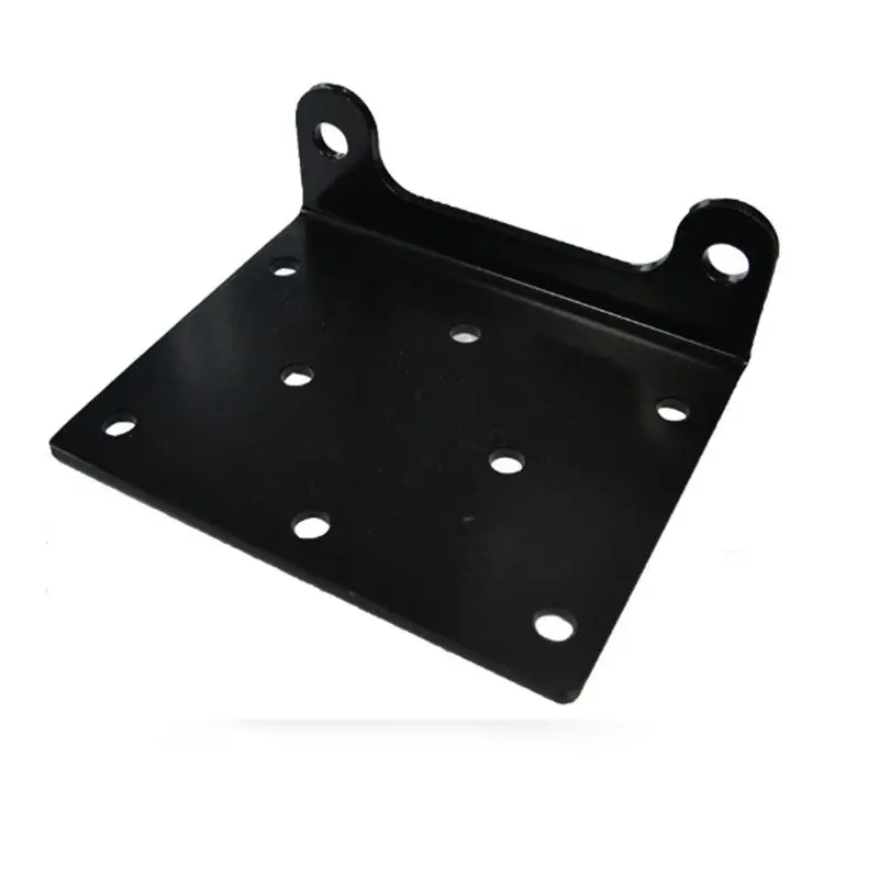 Utility Winch Mounting Plate Fit For ATV UTV Winch Plate Hitch Mount Portable Electric Winch Rope Guide Max 3000lbs