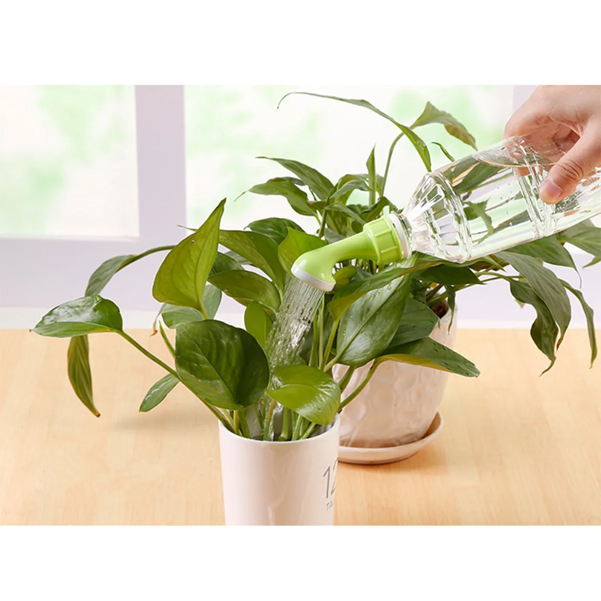2 Pack Plastic Sprinkler Nozzles Durable PP Plant Watering Spouts for Garden Vegetables and Watering Cans