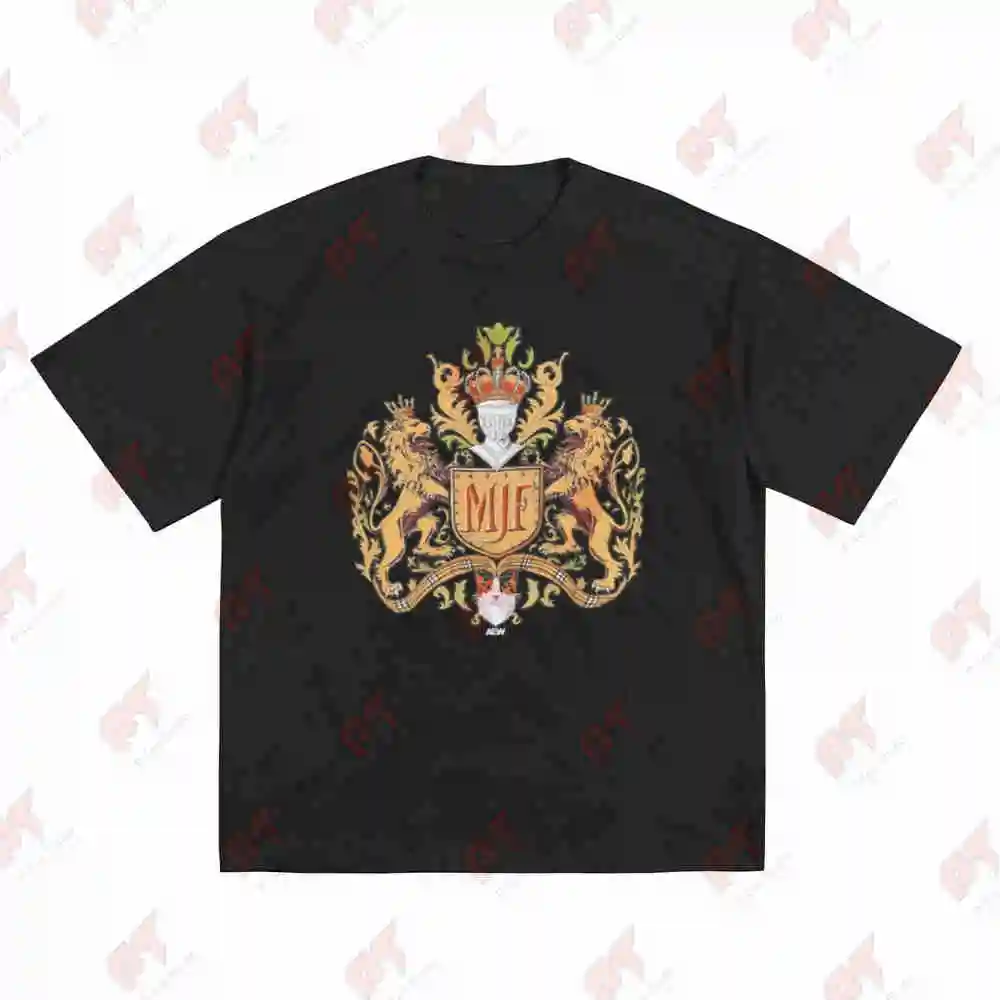 AEW MJF The King All Elite Short Sleeve Tee 100% Cotton T-Shirt