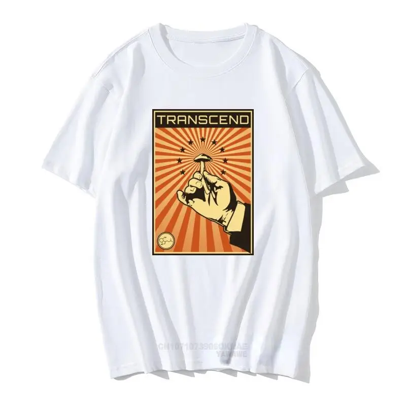 男性のための古典的な黒のTシャツ,ヴィンテージポスター,原宿スタイル,キノコの漫画